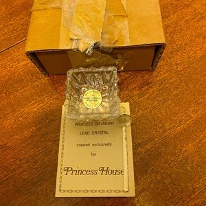 Vintage Princess House Set of 4 Salt Lead Crystal Square Containers